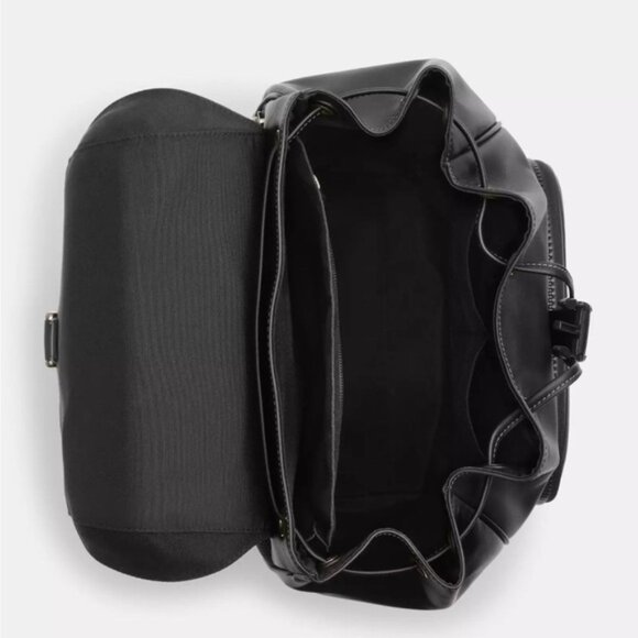 Coach Racer Backpack in Gunmetal/Black - Picture 4 of 13